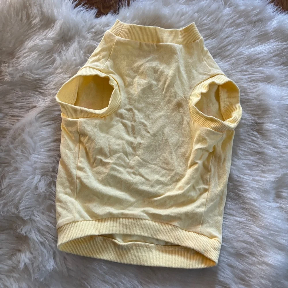 Old Navy Yellow Dog Shirt with Pink Print